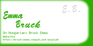 emma bruck business card